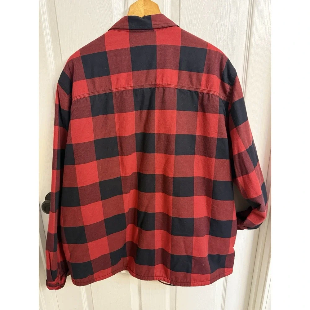 The North Face Campshire Sherpa Lined Shirt Jacket Men's Size 2XL Buffalo Check